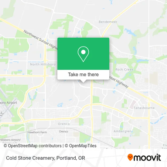 Cold Stone Creamery map