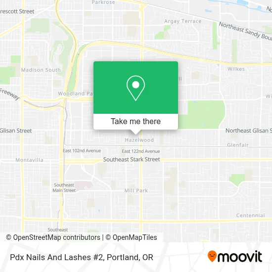 Pdx Nails And Lashes #2 map
