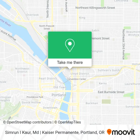 Simrun I Kaur, Md | Kaiser Permanente map