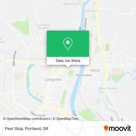 Pest Stop map