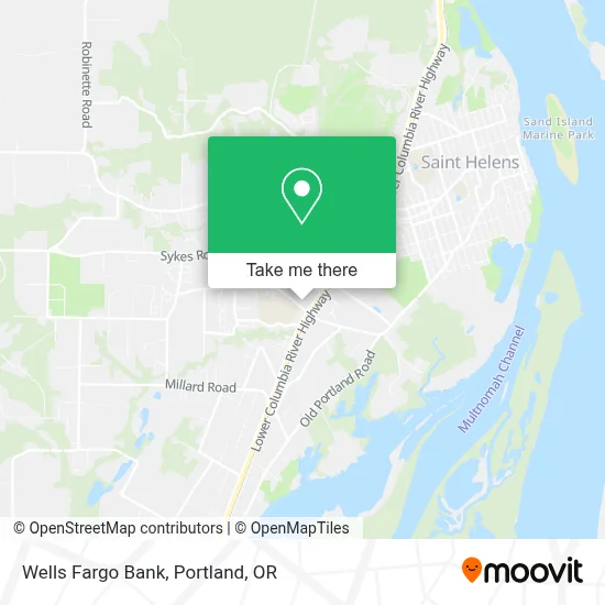 Wells Fargo Bank map