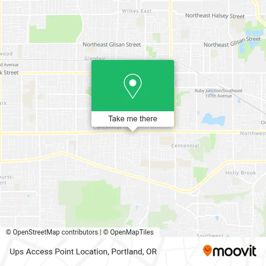 Ups Access Point Location map