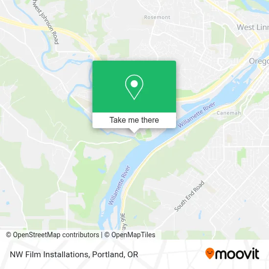 NW Film Installations map
