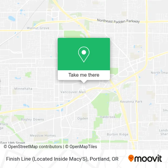 Finish Line (Located Inside Macy'S) map