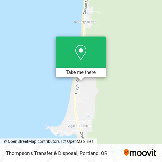 Thompson's Transfer & Disposal map
