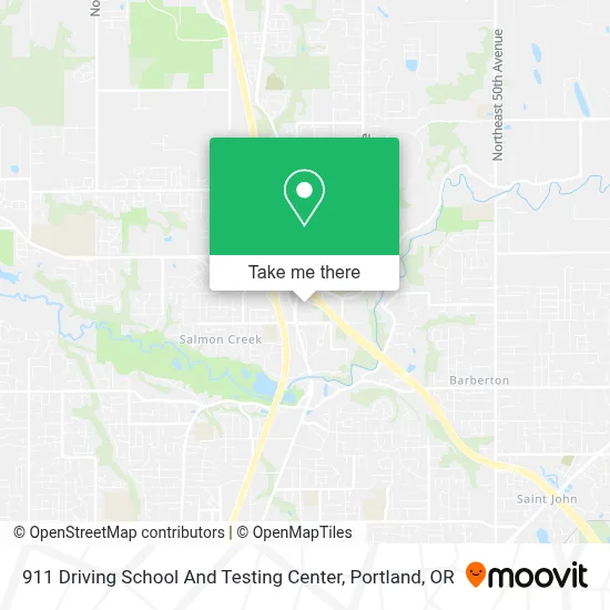911 Driving School And Testing Center map