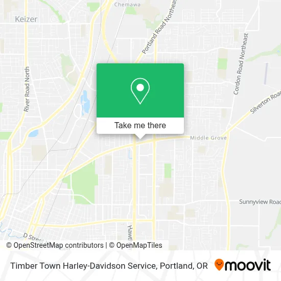 Timber Town Harley-Davidson Service map