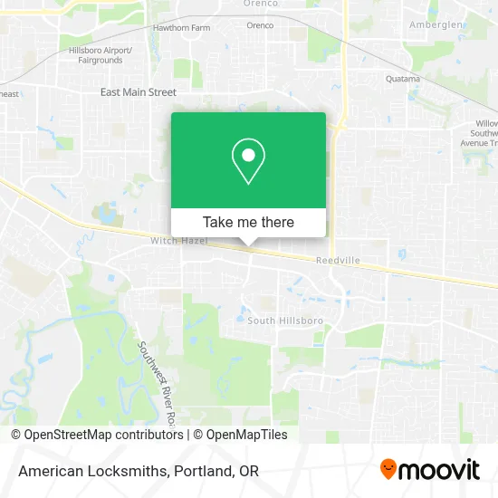 American Locksmiths map