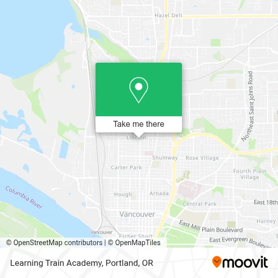 Learning Train Academy map