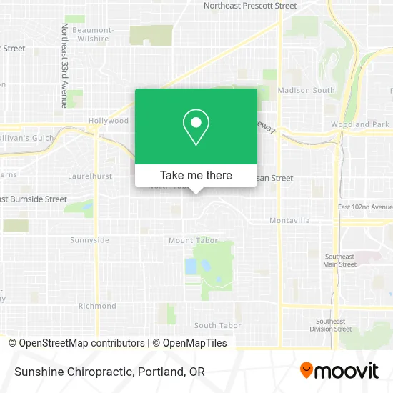 Sunshine Chiropractic map