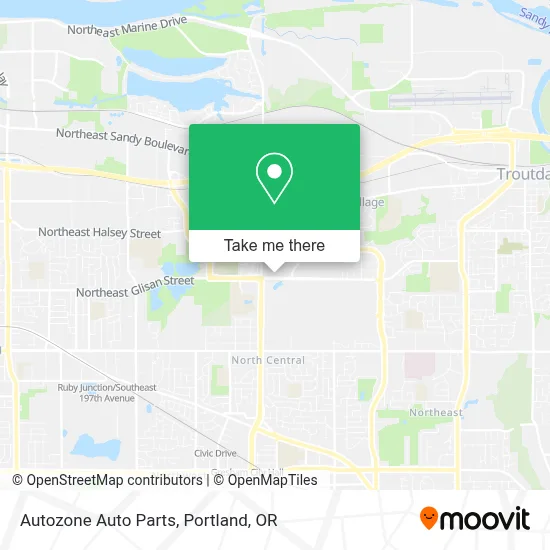 Autozone Auto Parts map