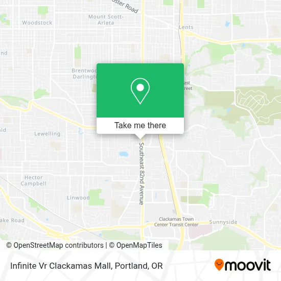 Infinite Vr Clackamas Mall map