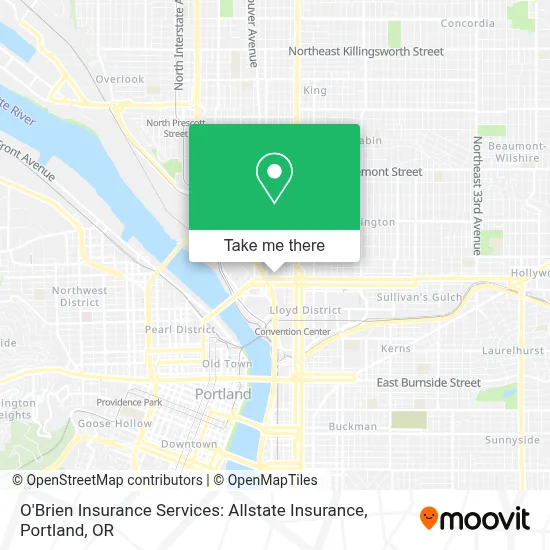 O'Brien Insurance Services: Allstate Insurance map