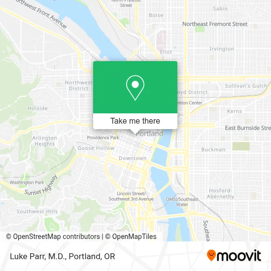 Luke Parr, M.D. map