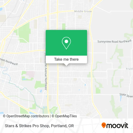 Stars & Strikes Pro Shop map
