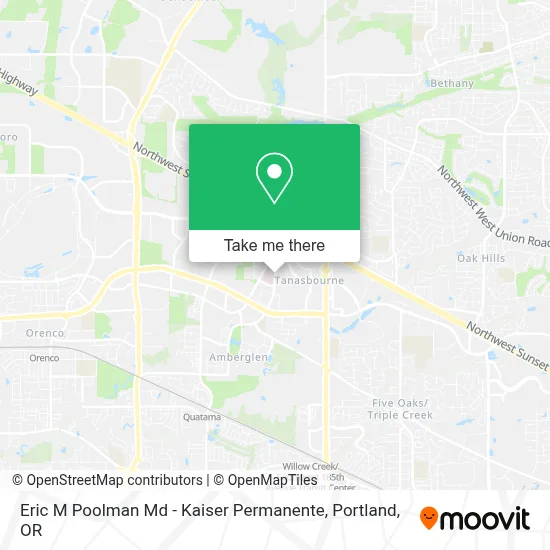 Eric M Poolman Md - Kaiser Permanente map