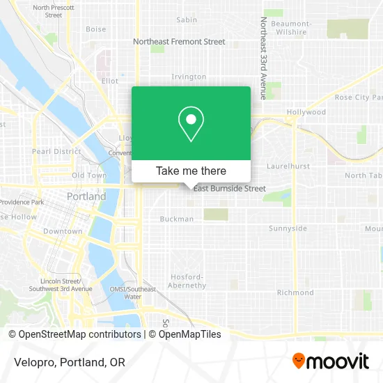Velopro map