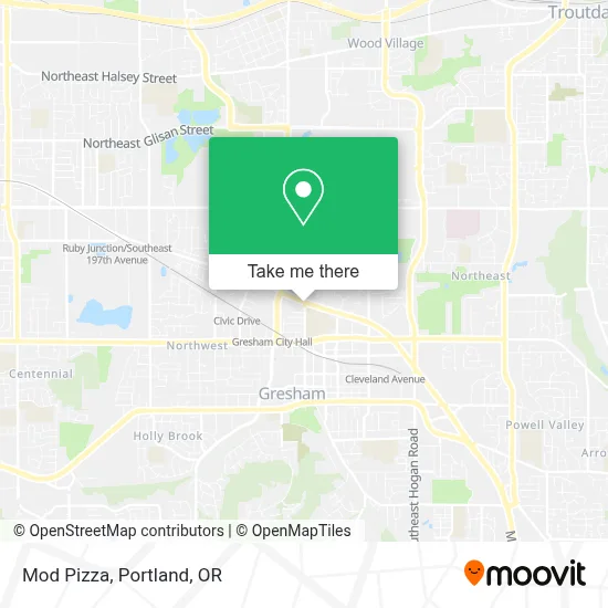 Mod Pizza map