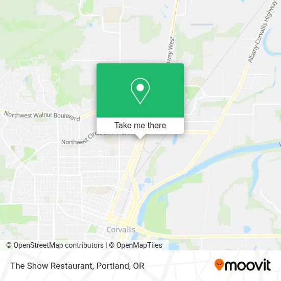 The Show Restaurant map
