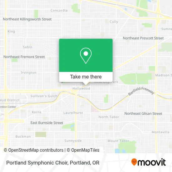 Portland Symphonic Choir map