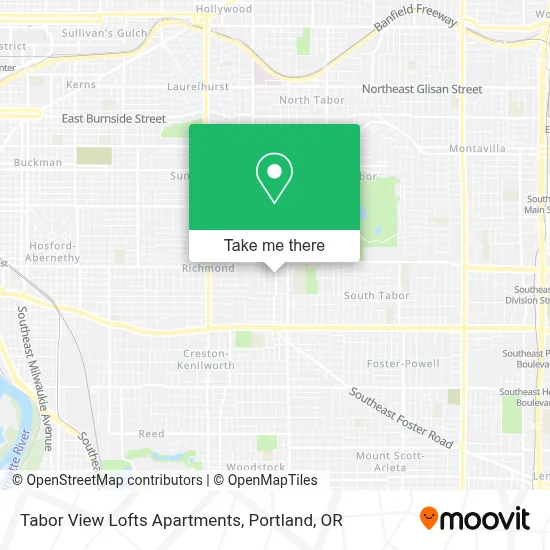 Tabor View Lofts Apartments map