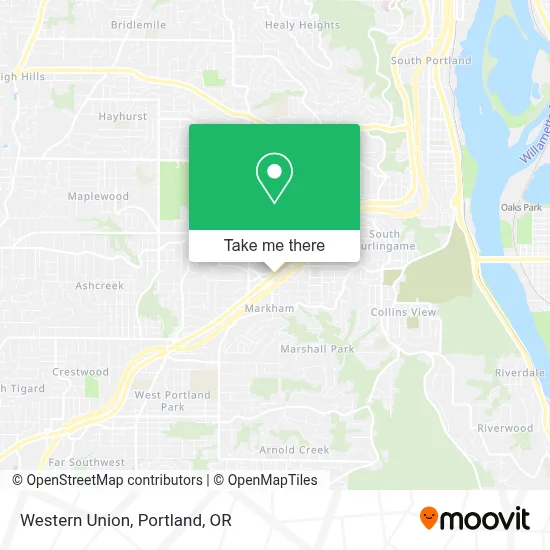 Western Union map
