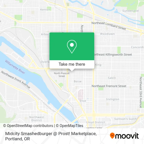 Midcity Smashedburger @ Prost! Marketplace map