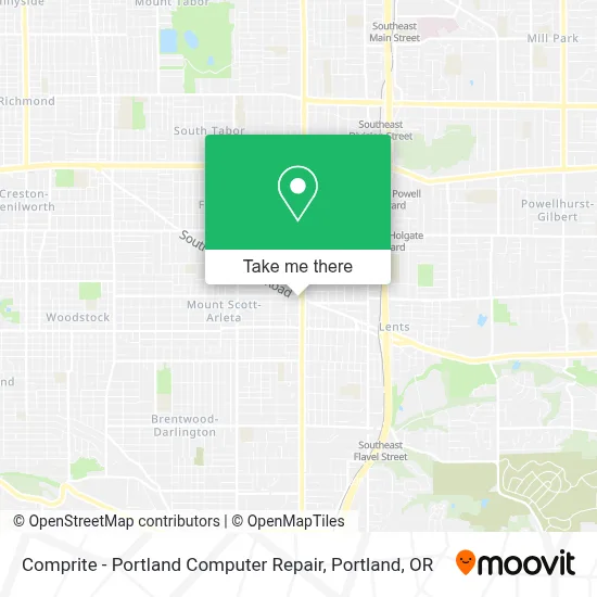 Comprite - Portland Computer Repair map