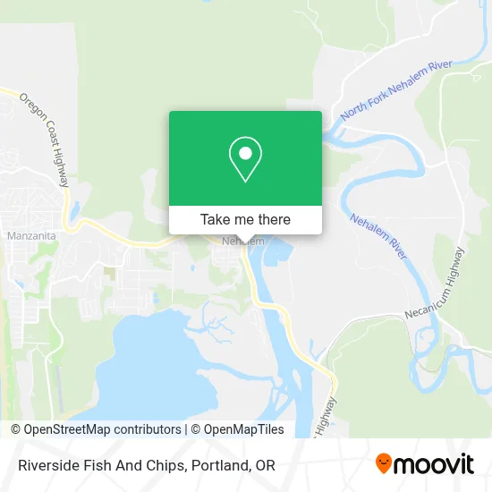 Riverside Fish And Chips map