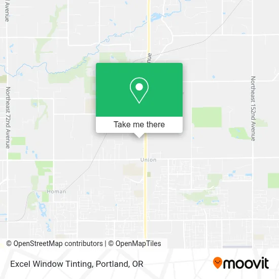 Excel Window Tinting map