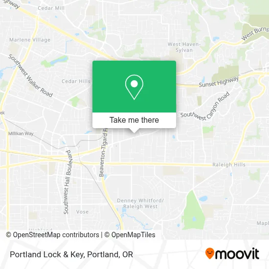 Portland Lock & Key map
