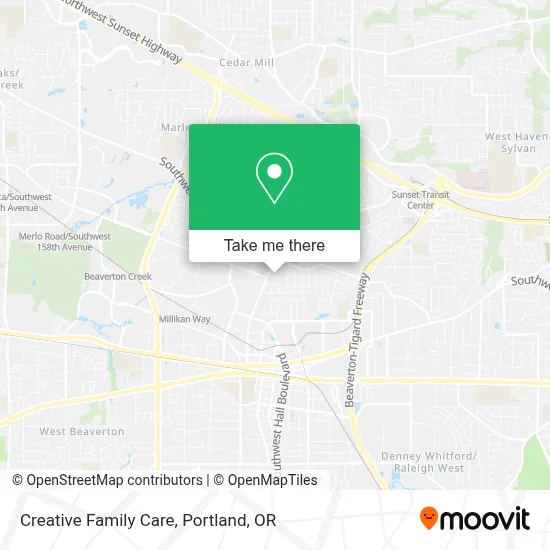 Creative Family Care map