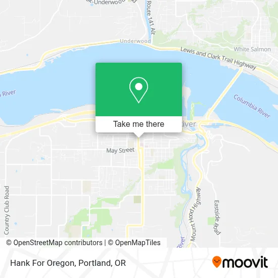 Hank For Oregon map