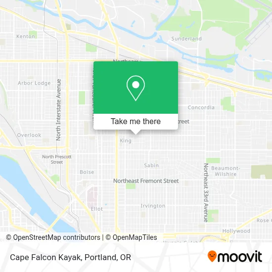 Cape Falcon Kayak map