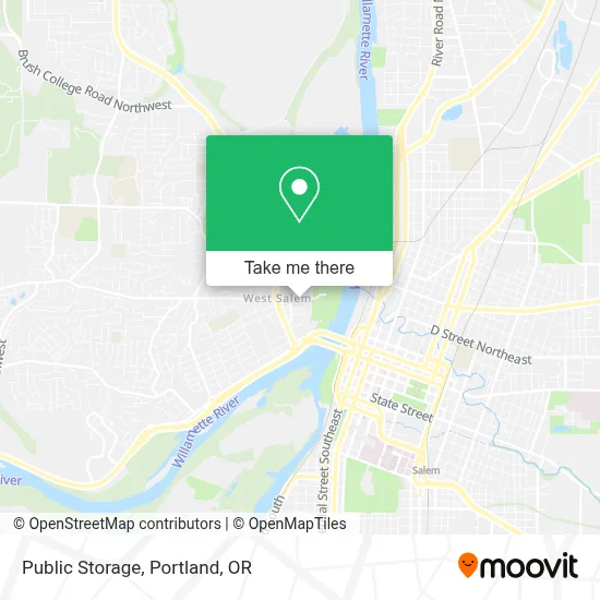 Public Storage map