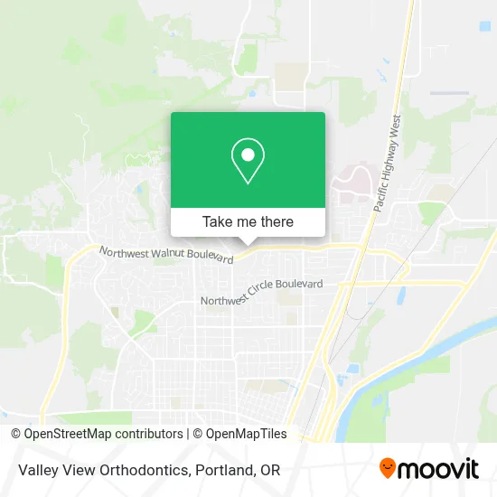 Valley View Orthodontics map
