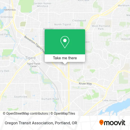Oregon Transit Association map