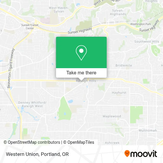 Western Union map
