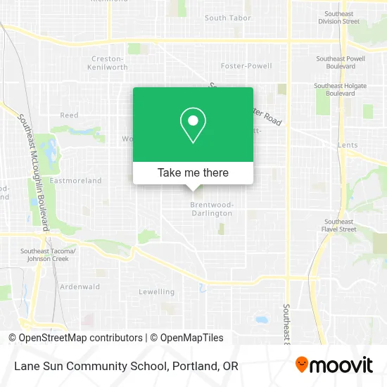 Lane Sun Community School map