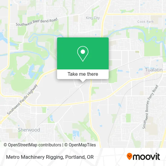 Metro Machinery Rigging map