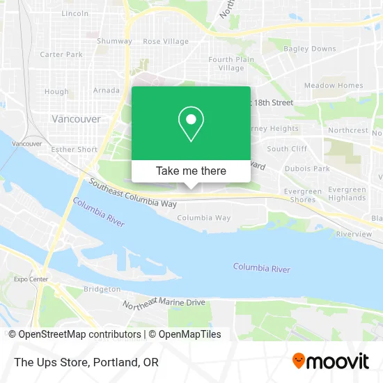 The Ups Store map