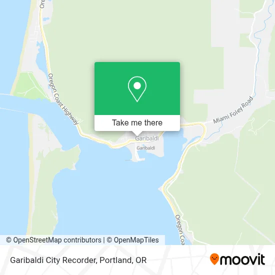 Garibaldi City Recorder map