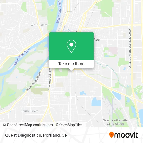 Quest Diagnostics map