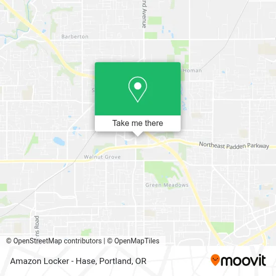 Amazon Locker - Hase map
