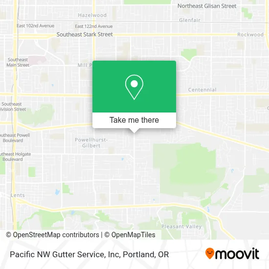 Pacific NW Gutter Service, Inc map