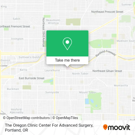 The Oregon Clinic Center For Advanced Surgery map