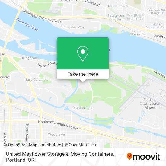 United Mayflower Storage & Moving Containers map