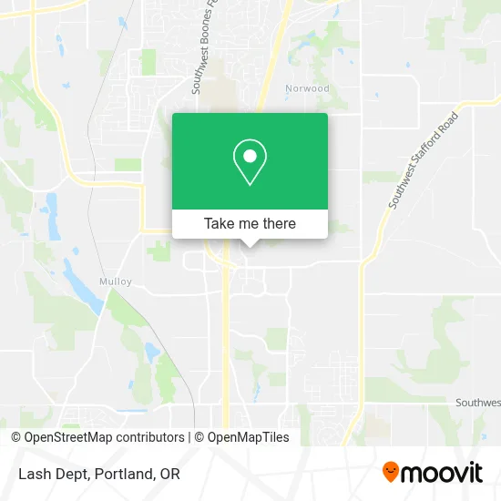 Lash Dept map