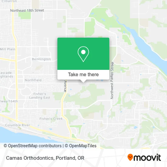Camas Orthodontics map