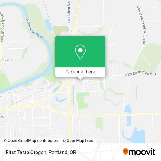 First Taste Oregon map